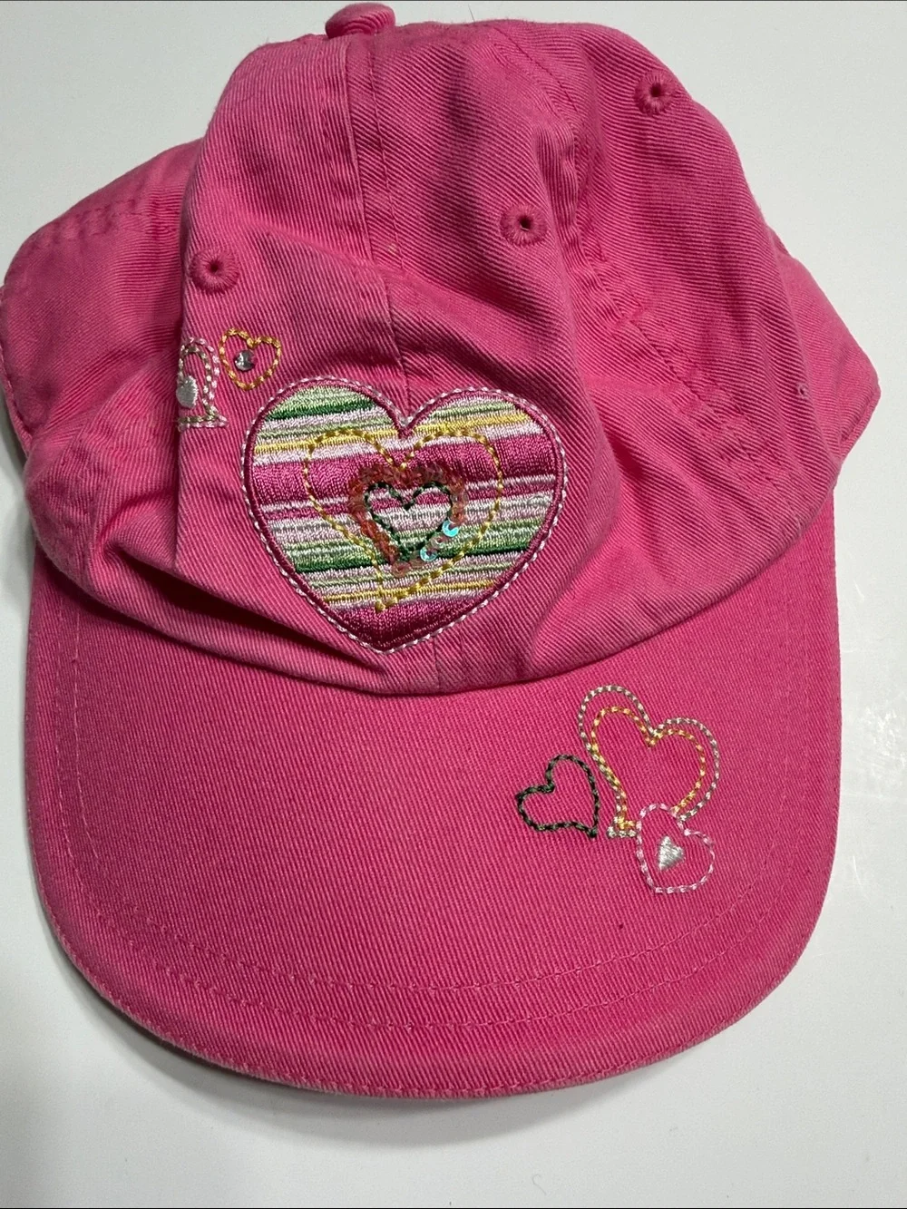 Kids Pink Heart Baseball ‘Love’ Cap The Children’s Place